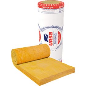   12CM - ÁLTALÁNOS FELHASZNÁLÁSÚ HŐ- ÉS HANGSZIGETELŐ ÜVEGGYAPOT TEKERCS - URSA SILVER 39 (DF 39)