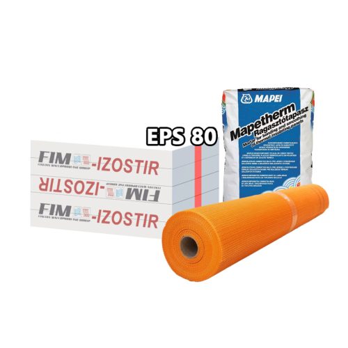 15CM - HŐSZIGETELŐ RENDSZER - FIM EPS- MAPETHERM RAGASZTÓ- HEMALA ÜVEGSZÖVET HÁLÓ
