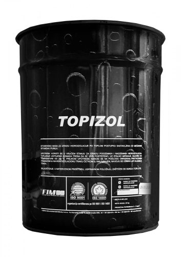 Topizol - 25KG - Vödrös bitumen - Homogén bitumen és töltőanyag keverék