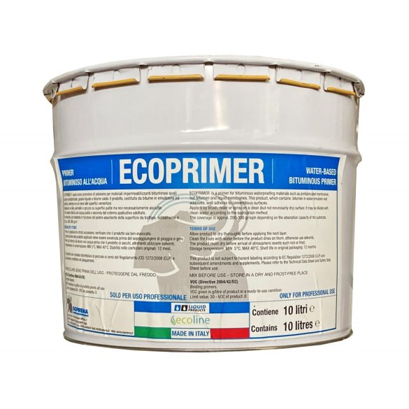 Ecoprimer - Vízbázisú bitumenes kellősítő anyag - 10L