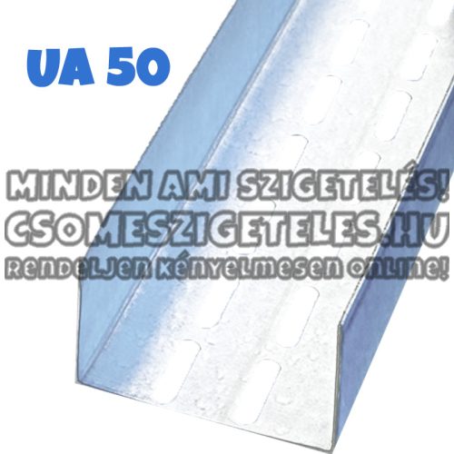 UA50 - GIPSZKARTON MEREVÍTŐ PROFIL - 2MM