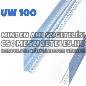UW100 - GIPSZKARTON VÍZSZINTES FALVÁZPROFIL - 0,5MM