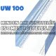 UW100 - GIPSZKARTON VÍZSZINTES FALVÁZPROFIL - 0,5MM