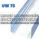 UW75 - GIPSZKARTON VÍZSZINTES FALVÁZPROFIL - 0,5MM