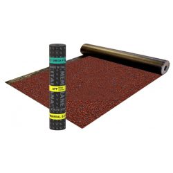   Vörös - Omega P - 5 kg Mineral - Hegeszthető APP modifikált bitumenes zárólemez poliészterfátyol hordozóbetéttel